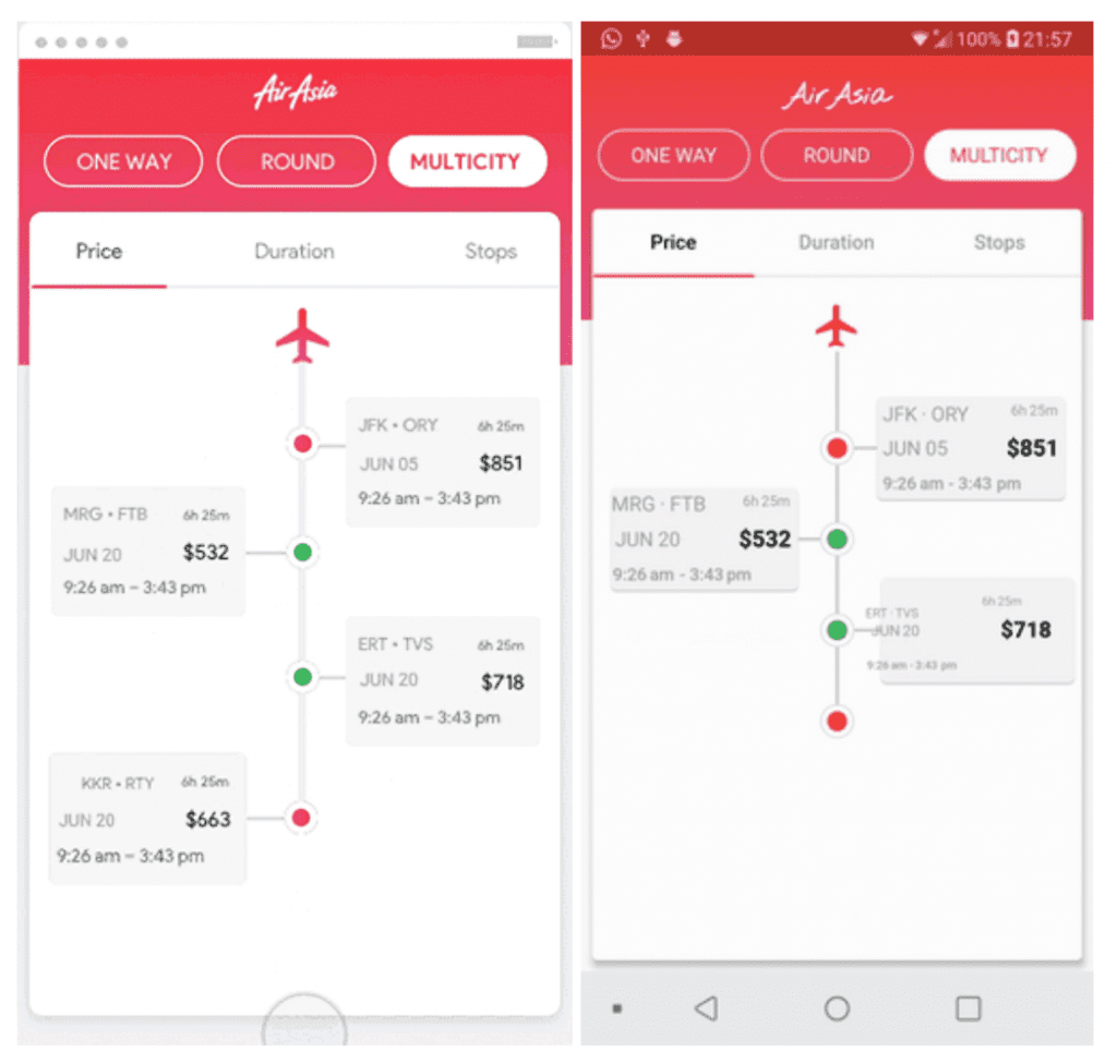 Flutter源码-模仿航空公司机票效果