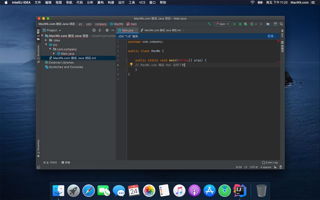 mac IntelliJ IDEA Ultimate 2021.3 中文破解版